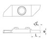 Umgekehrte Abstechplatte 12° BP 853 R+ 1,0 BI40U